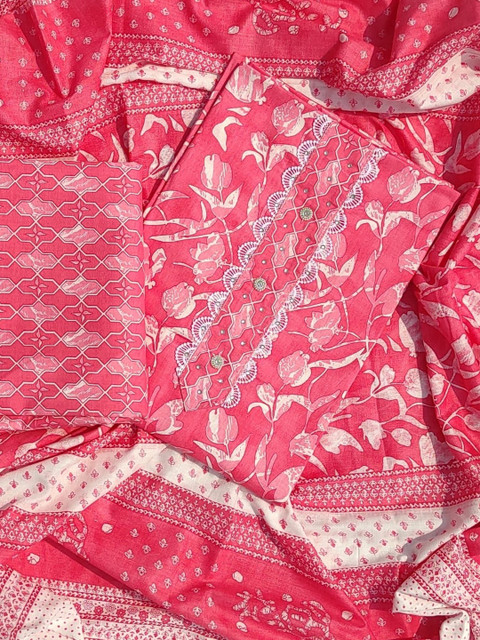 GC 80 BY GAURI COLLECTION Printed Pure Cotton Unstitched Dress Material