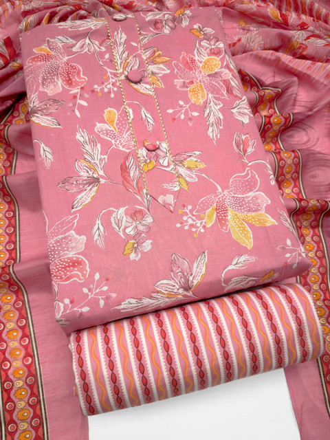 CLEMIRA Printed Pure Cotton Unstitched Dress Material - Image 6