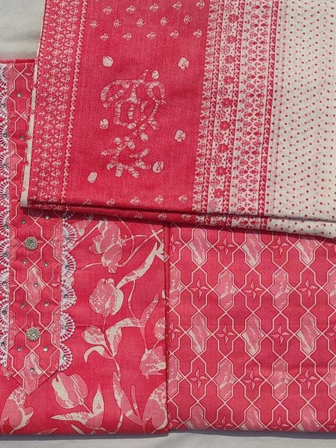 GC 80 BY GAURI COLLECTION Printed Pure Cotton Unstitched Dress Material - Image 2