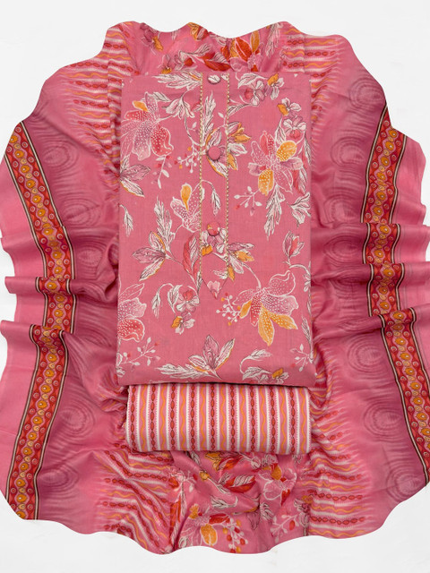 CLEMIRA Printed Pure Cotton Unstitched Dress Material - Image 5