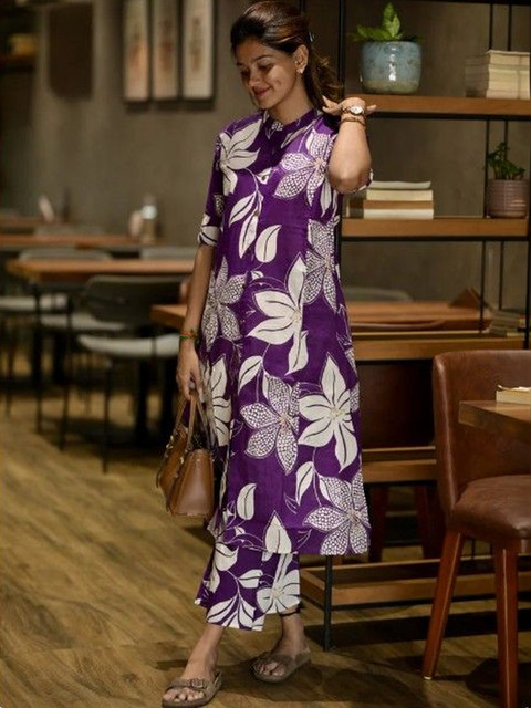 Parth Fab Printed Top with Trousers
