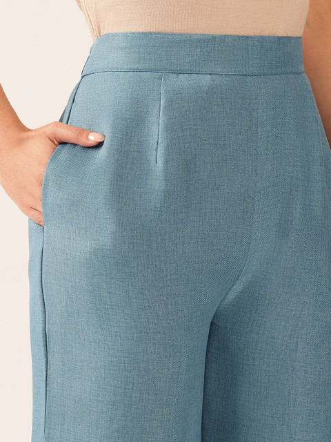 Vbuyz Linen Solid Top with Trousers - Image 4