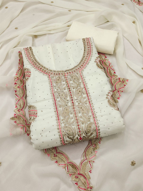 Nayanthara Trends Embroidered Unstitched Dress Material