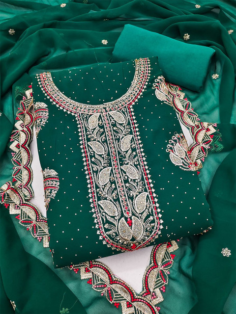 Nayanthara Trends Embroidered Unstitched Dress Material