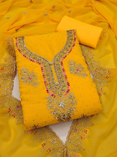 Nayanthara Trends Embroidered Unstitched Dress Material