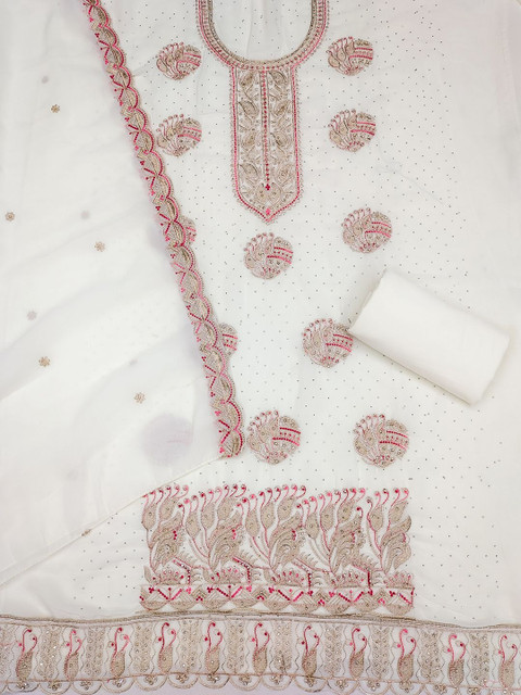Nayanthara Trends Embroidered Unstitched Dress Material - Image 4