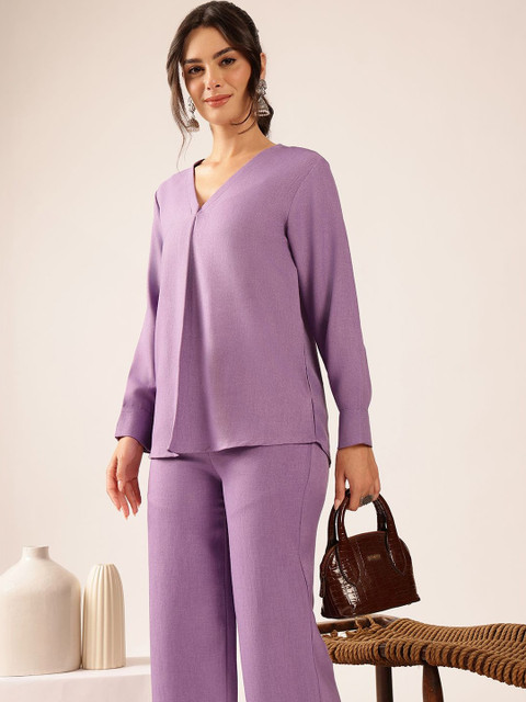 Vbuyz Linen Solid Top with Trousers - Image 7