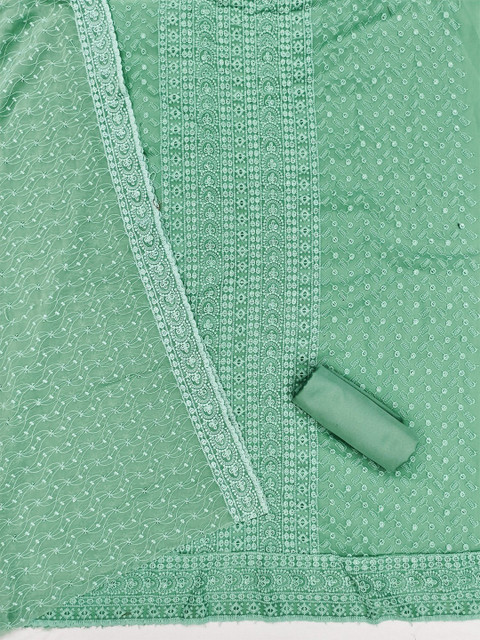 Nayanthara Trends Embroidered Unstitched Dress Material - Image 3