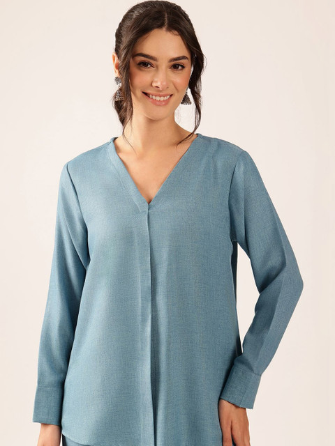 Vbuyz Linen Solid Top with Trousers - Image 5