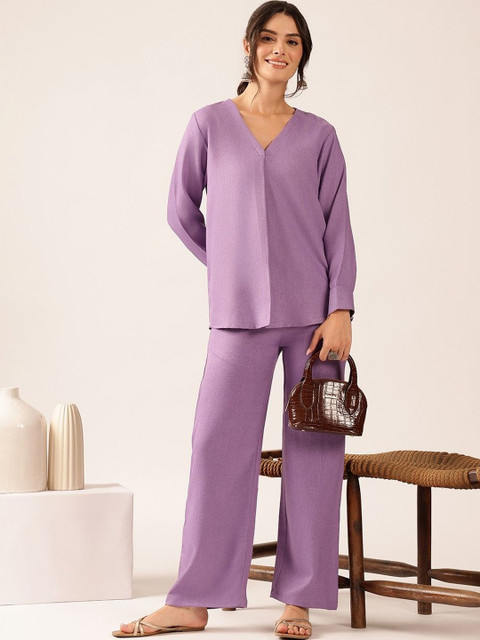 Vbuyz Linen Solid Top with Trousers - Image 6