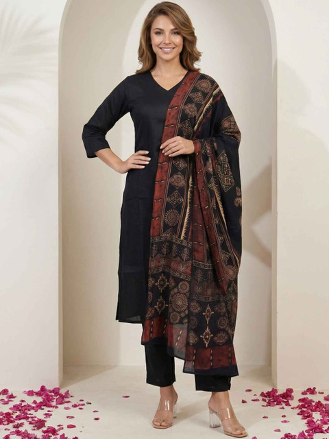 Fabmoha Ethnic Motifs Printed Dupatta