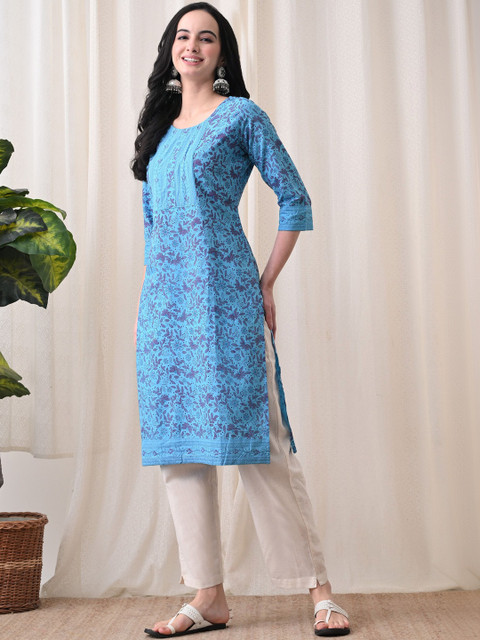 Anouk X fwd Women Floral Printed Indie Prints Kurta - Image 3