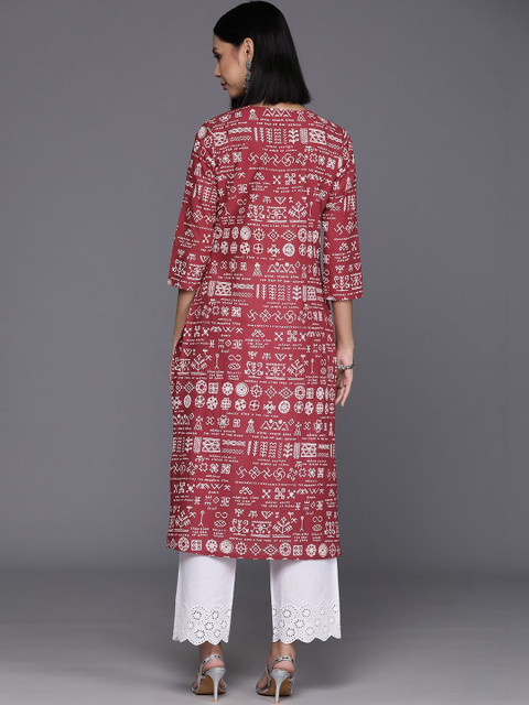 KSUT Women Ethnic Motifs Printed Kurta - Image 5