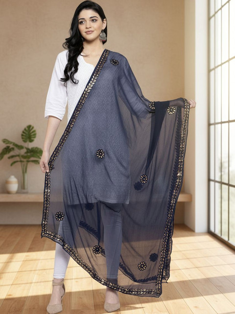 KALINI Women Chiffon Dupatta with Gotta Patti Work