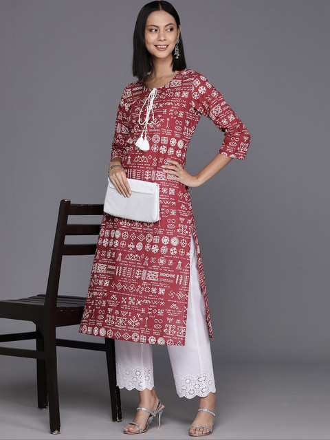 KSUT Women Ethnic Motifs Printed Kurta - Image 4