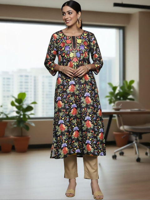 KSUT Women Floral Printed Floral Kurta