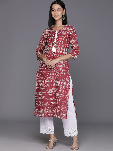 KSUT Women Ethnic Motifs Printed Kurta - Image 2
