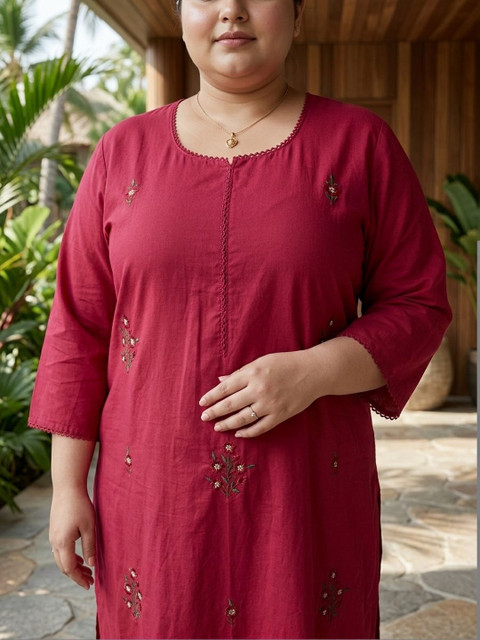 Swasti Women Ethnic Motifs Embroidered Thread Work Kurta - Image 7