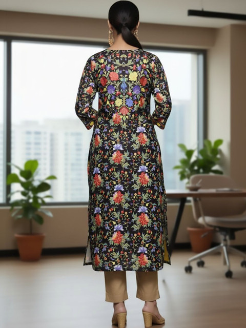 KSUT Women Floral Printed Floral Kurta - Image 2