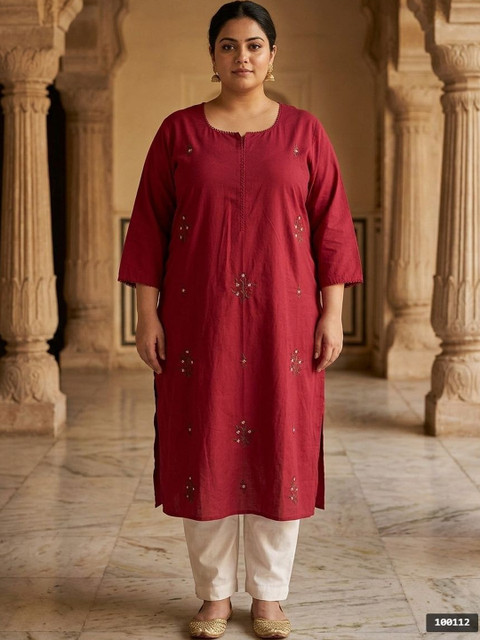 Sztori Women Embroidered Thread Work Kurta