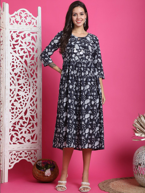 Aaradhya Fashion Floral Print A-Line Dress
