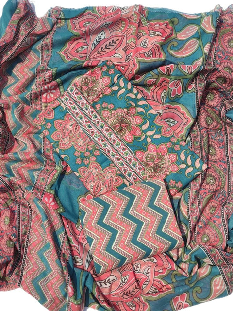 GC 80 BY GAURI COLLECTION Printed Pure Cotton Unstitched Dress Material - Image 2