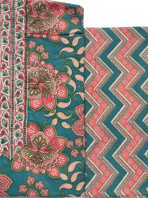 GC 80 BY GAURI COLLECTION Printed Pure Cotton Unstitched Dress Material - Image 3