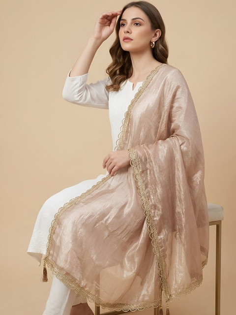 MUFFLY Dupatta with Thread Work - Image 2