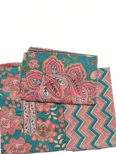 GC 80 BY GAURI COLLECTION Printed Pure Cotton Unstitched Dress Material - Image 4