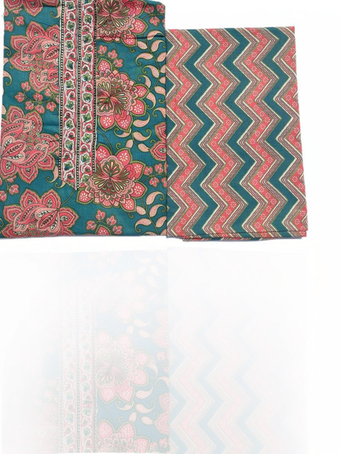 GC 80 BY GAURI COLLECTION Printed Pure Cotton Unstitched Dress Material - Image 5