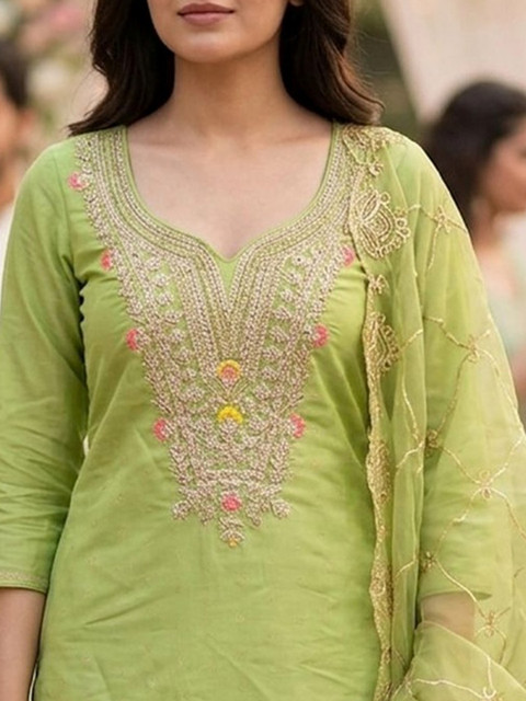 Leeza Store Embroidered Unstitched Dress Material - Image 2