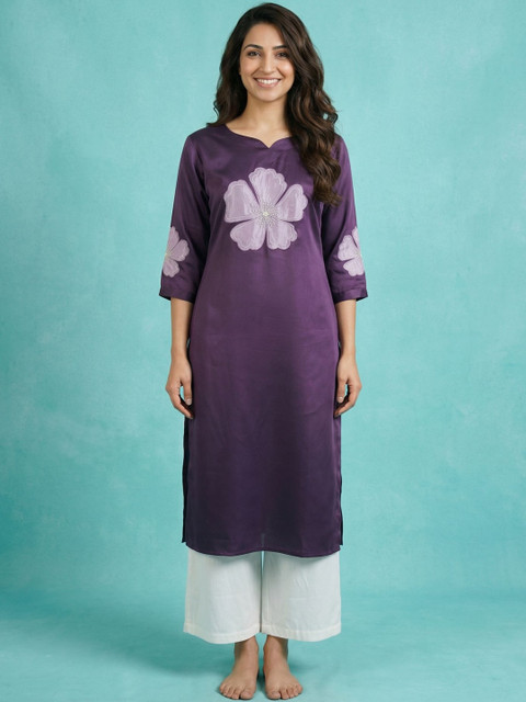4u Fashion Women Floral Embellished Floral Kurta
