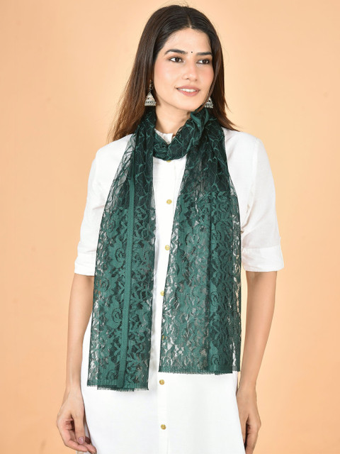 Kuhika Embroidered Dupatta with Thread Work - Image 3