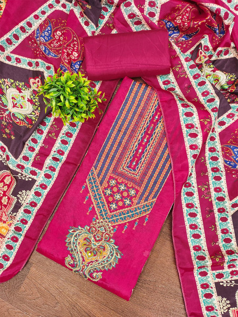 Rangtulika Ethnics Printed Unstitched Dress Material