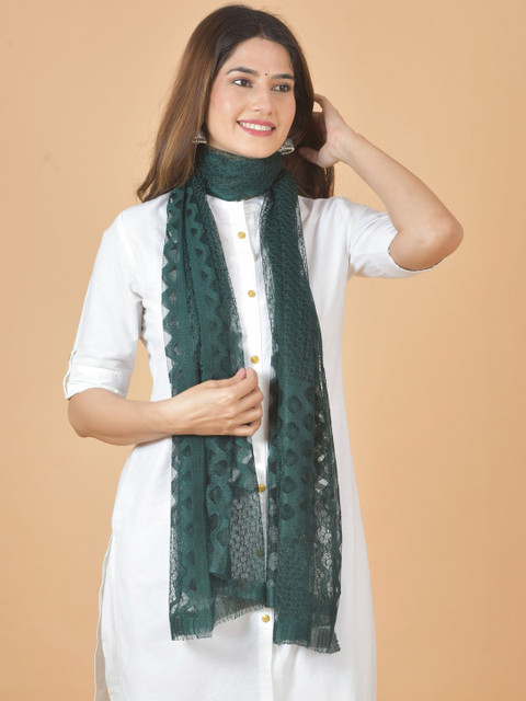 Kuhika Pack Of 7 Woven Design Dupatta - Image 5