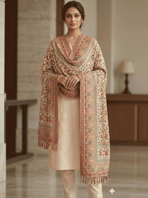 Mytrendzs Ethnic Motifs Woven Design Dupatta with Thread Work - Image 3