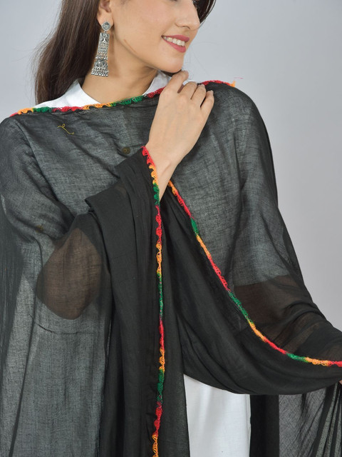Kuhika Dupatta with Thread Work - Image 5