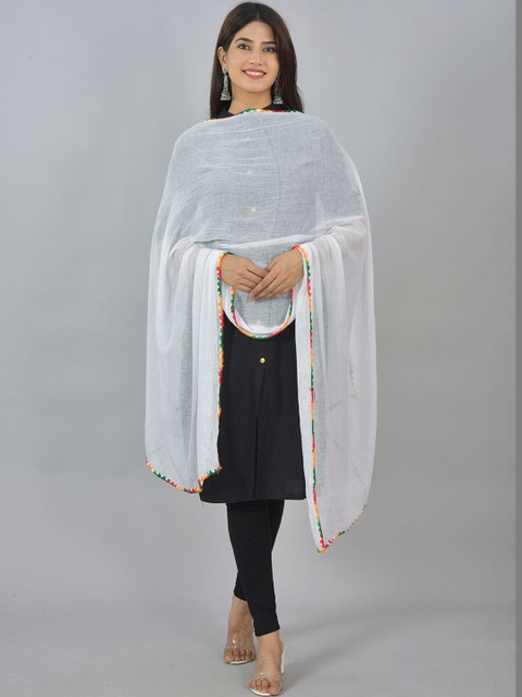 Kuhika Pack Of 3 Dupatta with Thread Work - Image 3