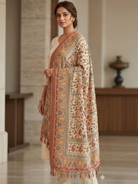 Mytrendzs Ethnic Motifs Woven Design Dupatta with Thread Work - Image 4