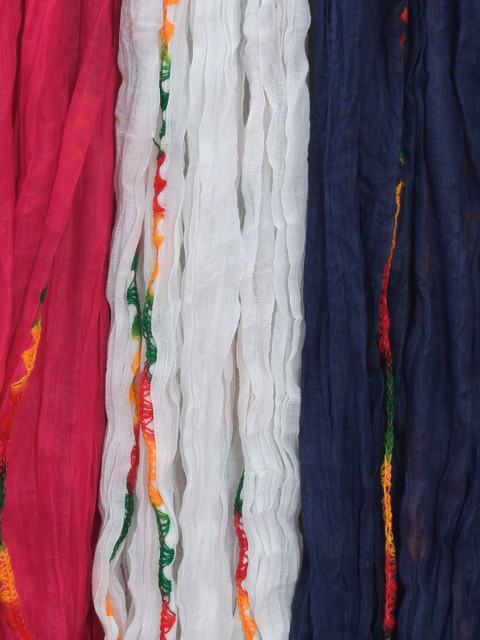 Kuhika Pack Of 3 Dupatta with Thread Work - Image 2