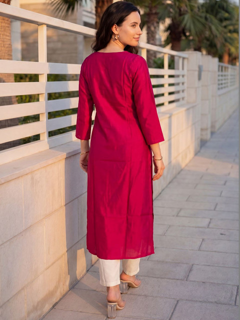 Indo Era Women Embroidered Thread Work Kurta - Image 5