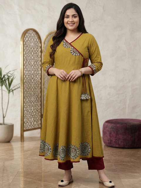 YASH GALLERY Women Ethnic Motifs Printed Indie Prints Anarkali Kurta