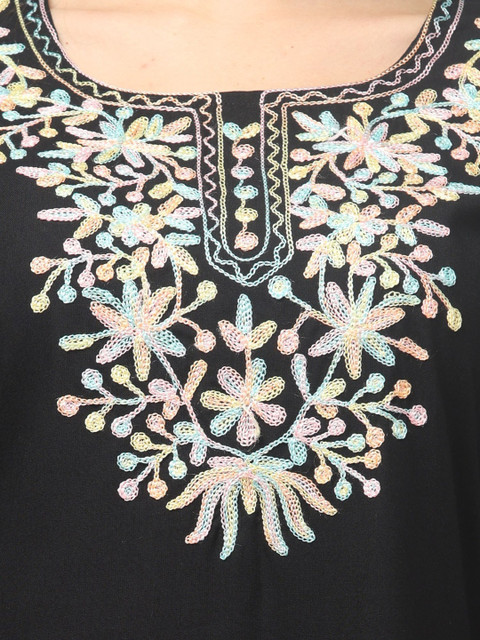 ILMA CREATION Women Floral Embroidered Thread Work Kurta - Image 4