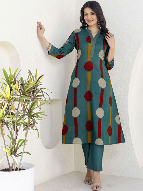 SKYLEE Printed Tunic with Trousers