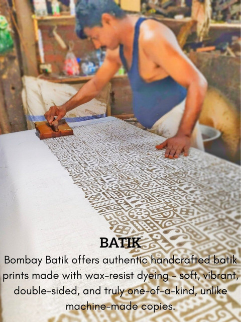 Bombay Batik Embroidered Pure Cotton Unstitched Dress Material - Image 4