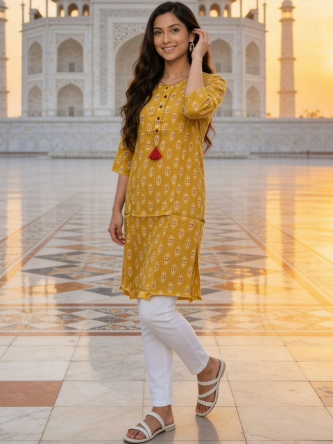 Rangita Women Ethnic Motifs Printed Indie Prints Kurta