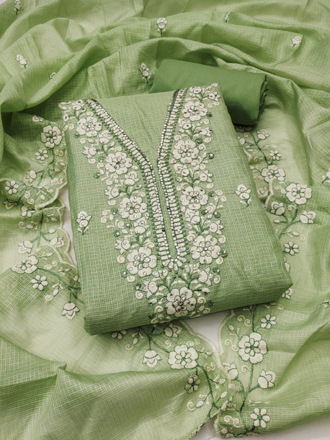 Rangtulika Ethnics Embroidered Unstitched Dress Material