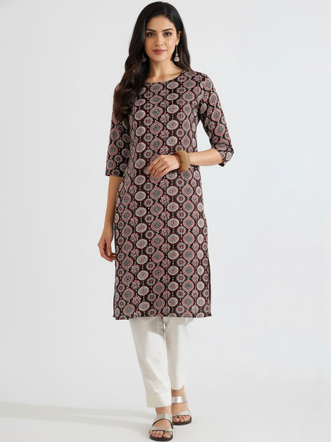 Milvia Women Ethnic Motifs Printed Crepe Kurta