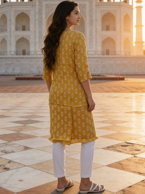 Rangita Women Ethnic Motifs Printed Indie Prints Kurta - Image 2