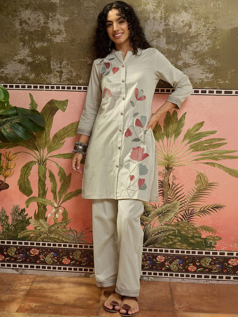 SKYLEE Embroidered Tunic with Trousers
